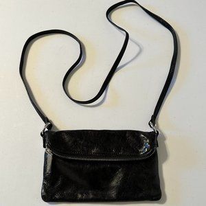 HOBO Black Leather Crossbody Purse